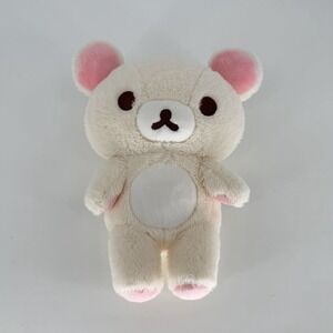 San-X Korilakkuma Rilakkuma Plush 15" Cream Pink Bear Original Japan
